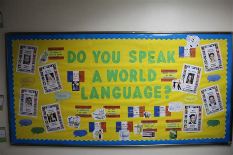 This Do You Speak A World Language Bulletin Board Is A Great Way To