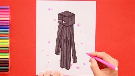 How To Draw Enderman Minecraft Easy Drawings Dibujos Faciles