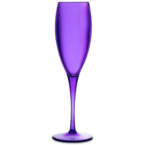 Acrylic Champagne Glass Purple