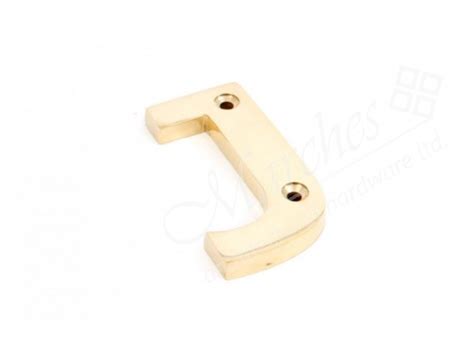 Letter J Polished Brass Numerals Letters Door Furniture Marches Architectural Ironmongery