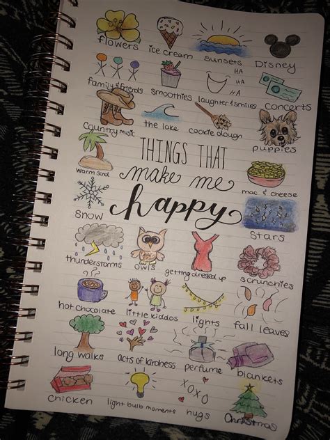 Things That Make Me Happy Bullet Journal Drawings Artofit
