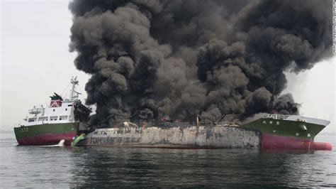 1 Missing After Explosion Sparks Fire On Oil Tanker Off Japan Coast