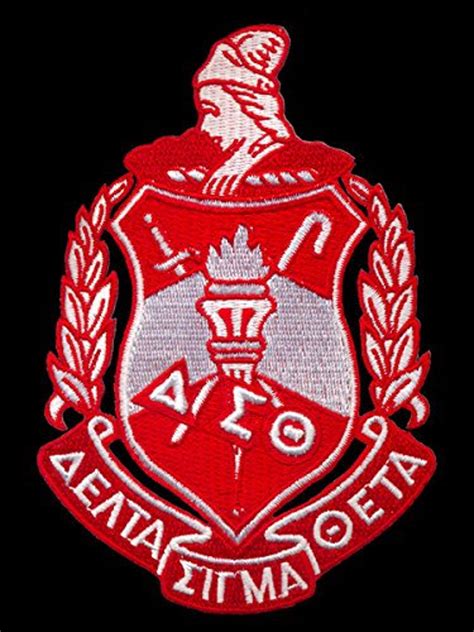 Delta Sigma Theta Sorority Shield Cotton Emblem Patch Etsy