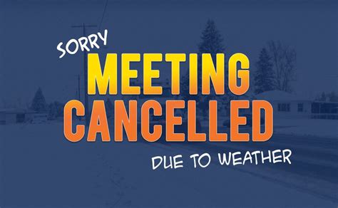 Feb 12th Meeting Cancelled Due To Inclement Weather Richland Police