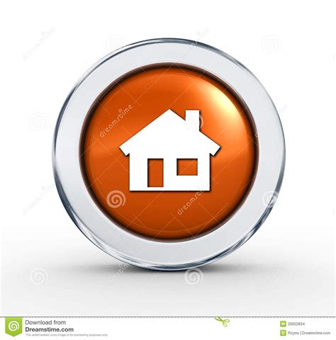 Red Home Button Stock Images Image 20052834