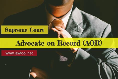Advocate On Record Aor