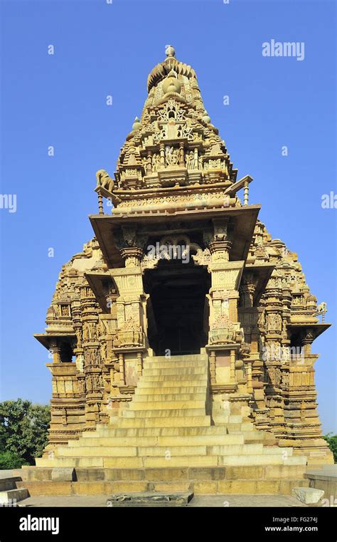 Kandariya Mahadeva Temple Khajuraho Madhya Pradesh India Stock Photo