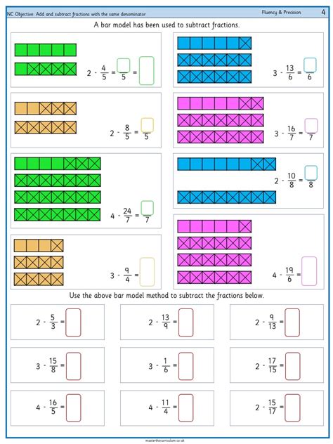 Add And Subtract Fractions With The Same Denominator 4 Master The