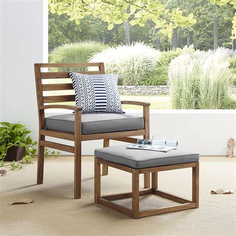 Limited time cad 524.30 reg. Manor Park Acacia Wood Outdoor Patio Chair & Pull Out ...