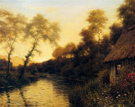 View all of frenche7's galleries here. Louis Aston Knight A French River Landscape At Sunset painting | framed paintings for sale