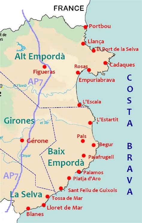 Carte Espagne Costa Info ≡ Voyage Carte Plan