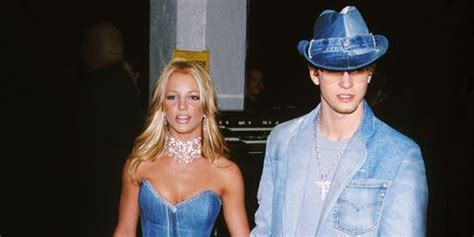 And on january 8, 2001 the most famous of them all—britney spears and justin timberlake—attended the american music awards in canadian tuxedos for the night, spears wore a strapless patchwork denim gown replete with a bustier, studded statement choker and denim purse. It's Been 17 Years Since Justin Timberlake and Britney ...