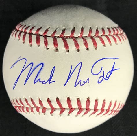 Lot Detail Mike Trout Single Signed Oml Baseball With Rare Michael