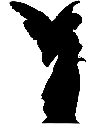 Silhouette Of Female Angel Transparent Png Stickpng