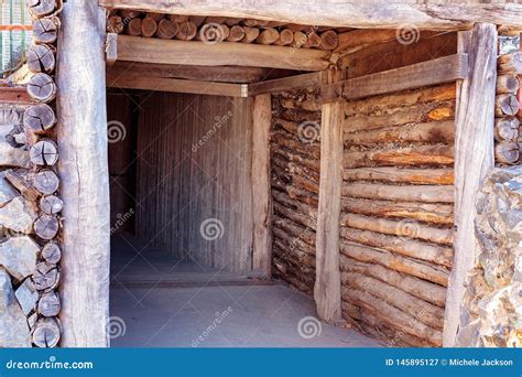 Entry Into A Mine Shaft Stock Image 166164871