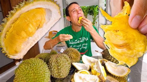 Durian Fruit In Thailand 🇹🇭 Trying 8 Different Varieties Of The World
