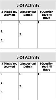 Exit ticket provides instant feedback for you to determine whether your class mastered your daily objective. Free! Exit Ticket: 3-2-1 Activity Cards | School Ideas ...
