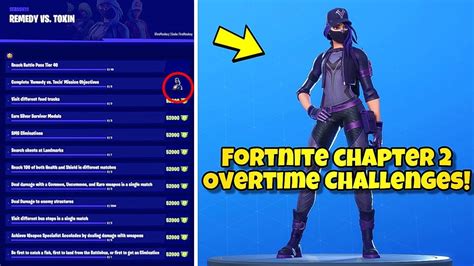 New Fortnite Chapter 2 Overtime Challenges And Rewards Showcase