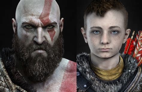 God Of War 4 Characters Render And New Artgame Playing Info