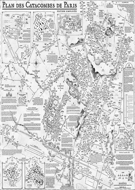Map Of The Catacombs Of Paris France Paris Catacombs Map The