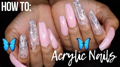 How I Do My Own Acrylic Nails At Home For Beginners Youtube