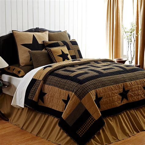 All products from western bedding category are shipped worldwide with no. Rustic Country Black Western Star Twin Queen Cal King ...