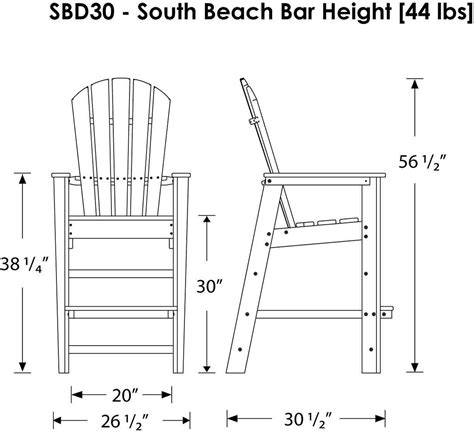 Polywood South Beach Bar Chair Bar Chairs Chairs 459 Plywood