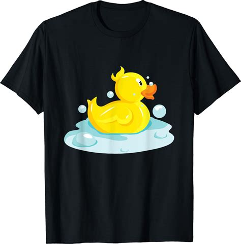 Cute Yellow Duck Rubber Ducky Duckie Bathtub Party Day T T Shirt