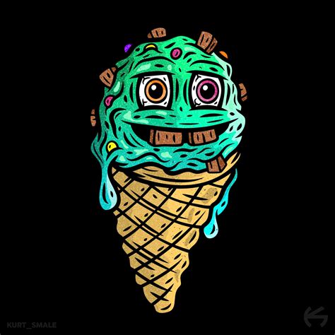 Ice Cream Illustration Cartoon Character Design Character Design