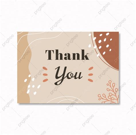 Background Ppt Terima Kasih Aesthetic Simple Brown Thank You Card My