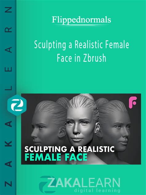 Sculpting A Realistic Female Face In Zbrush Flippednormals Digital