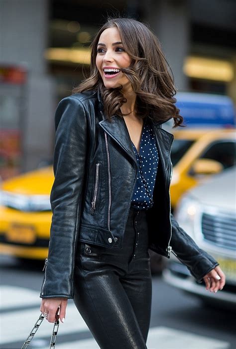 Lovely Ladies In Leather Olivia Culpo In Leather Pants