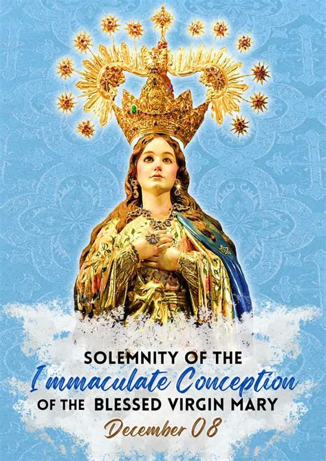 Solemnity Of The Immaculate Conception Of The Blessed Virgin Mary 8 December Prayers And