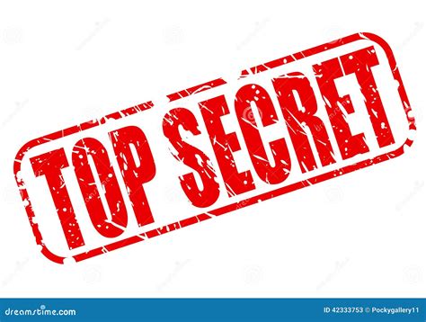 Top Secret Red Stamp Text Stock Vector Image Of Isolated 42333753