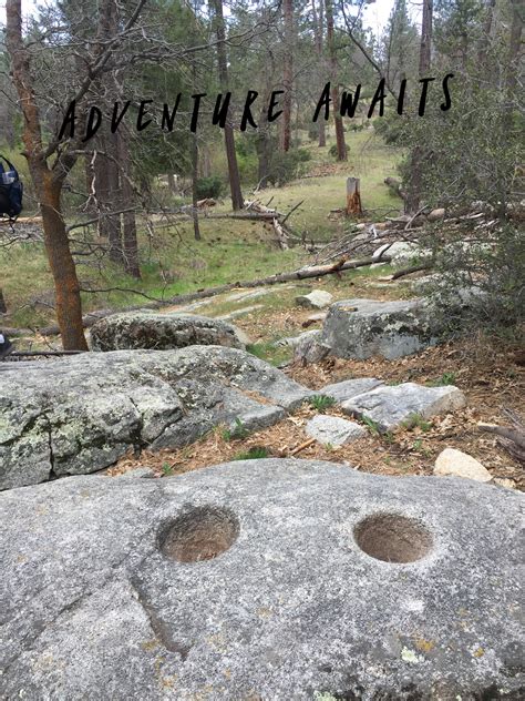 Indian Bowls Rock Camp Ca Mountians Stepping Stones Camping Rock