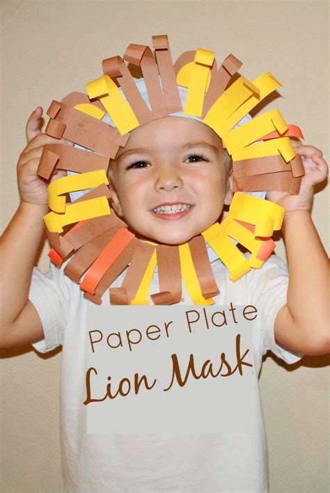 Paper Plate Lion Mask Craft