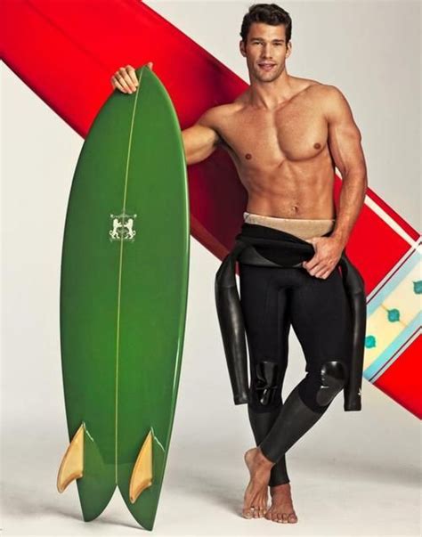 Shirtless Hunk In Black Wetsuit And Green Surfboard The Sporting Life