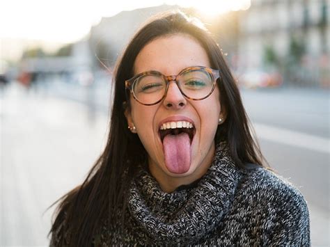 Person With Long Tongue
