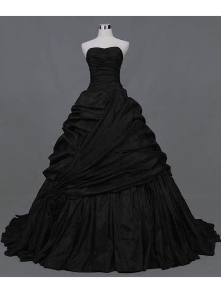 Black Ball Gown Gothic Wedding Dress Uk