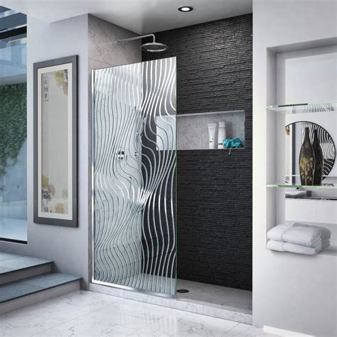 Platinum Linea 72 X 34 Pivot Frameless Shower Door With Clearmax