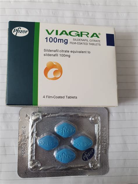 viagra 100mg sildenafil citrate film coated tablets x 4