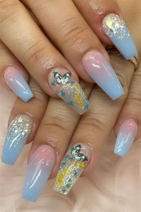 47 Perfect Coffin Acrylic Nails Design In Summer Nail Art 2021