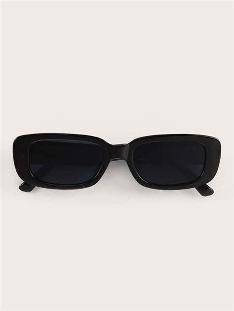 Black Rectangle Women S Sunglasses Etsy Glasses Fashion Stylish Glasses Sunglass Frames