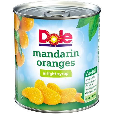 Dole Mandarin Oranges In Light Syrup 11 Oz Can