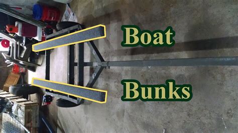 Diy Boat Bunks Converting My Kayak Trailer To A Boat Trailer Youtube