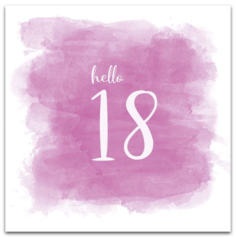 Buy 18th Birthday Card 18th Birthday Greeting Card For Her Happy 18th