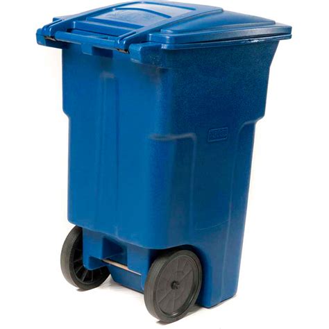 Garbage Can And Recycling Mobile Toter Heavy Duty Two Wheel Trash