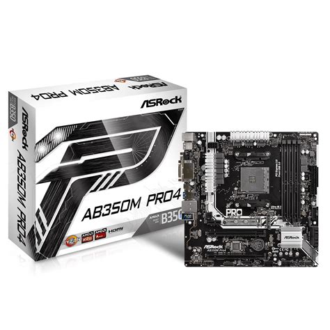 Buy Asrock Ab350m Pro4 Socket Am4 Motherboard Online In India At Lowest