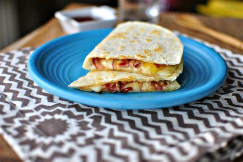 Simply Scratch Barbecue Bacon Pineapple Quesadillas Simply Scratch