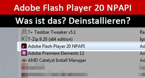 Standalone version of adobe flash player (final release). Adobe Flash Player 20 NPAPI: Was ist das? Deinstallieren?